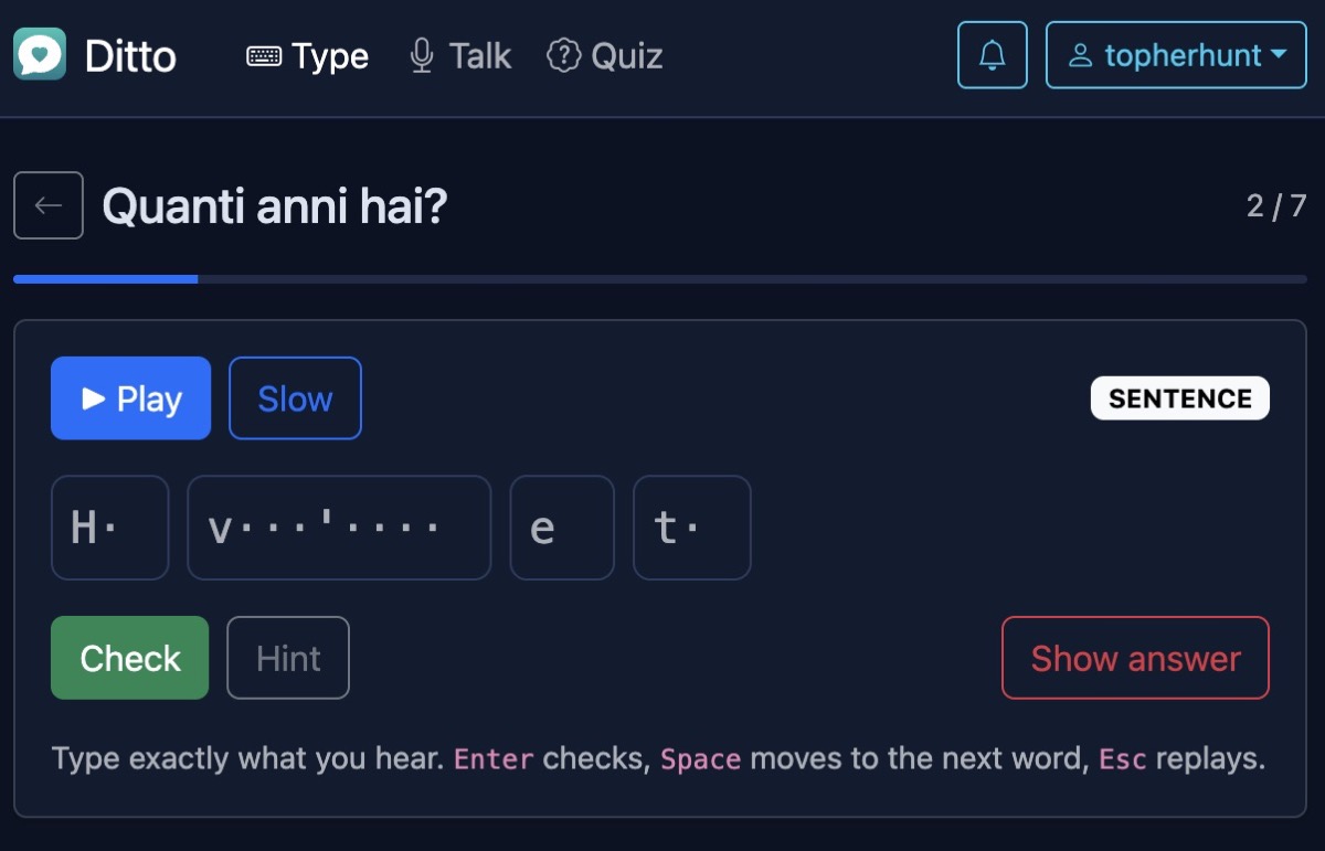 Ditto screenshot