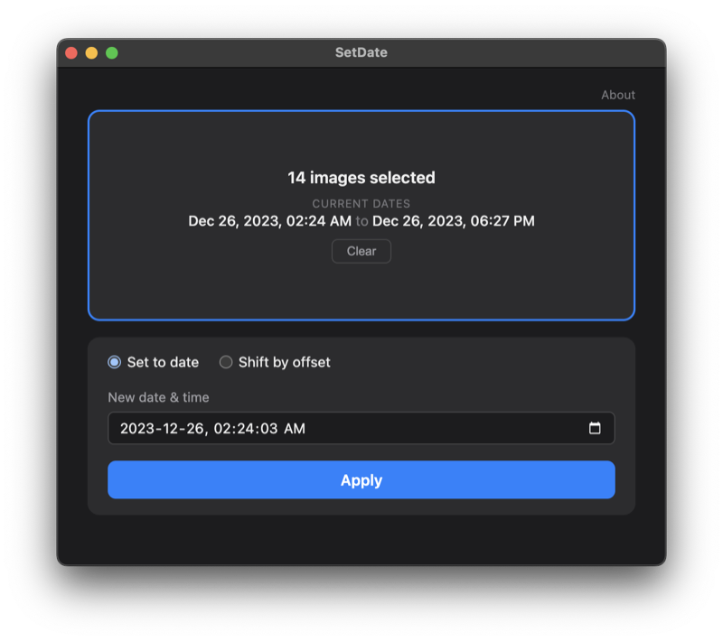 SetDate screenshot